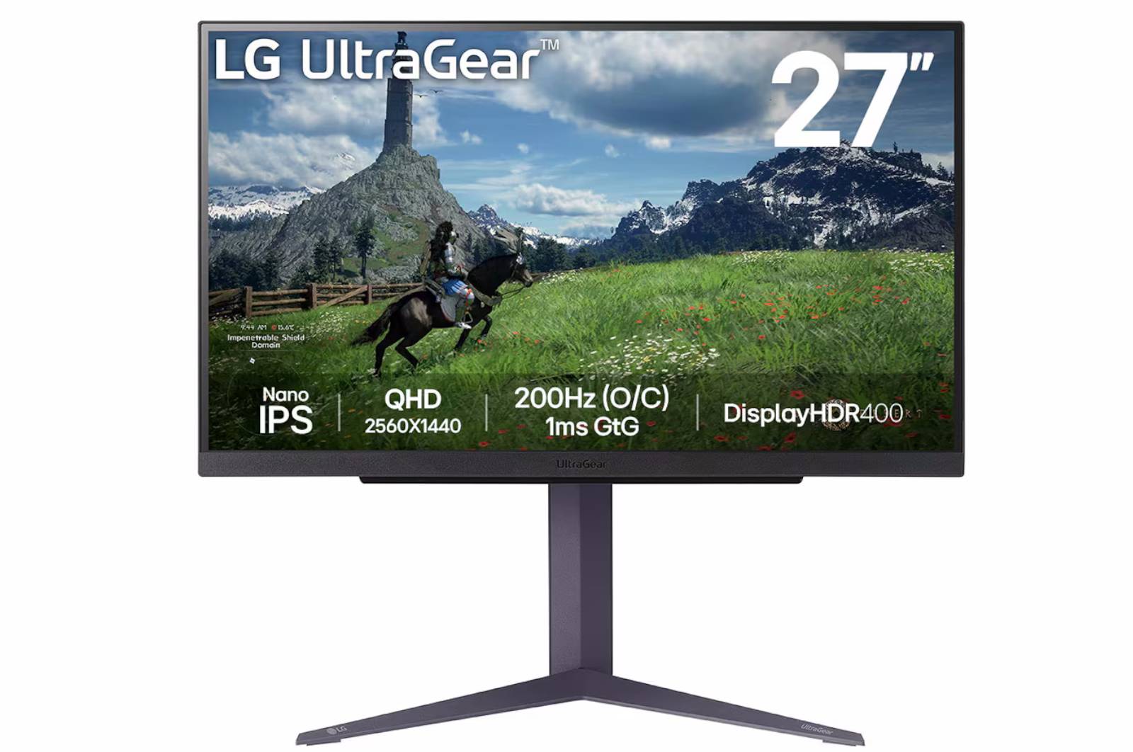 Монитор 27" LG UltraGear 27GS85Q-B, 2560x1440, IPS, 200Hz (2xHDMI, DP)