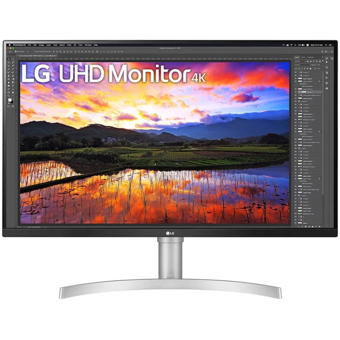 Монитор 31.5" LG 32UN650K-W, 3840x2160, IPS, 60Hz, Speakers (HDMI, DP)