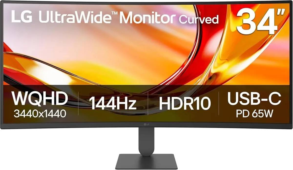 Монитор 34" LG UltraWide 34U640B-B, 3440x1440, VA, 144Hz (2xHDMI, DP)