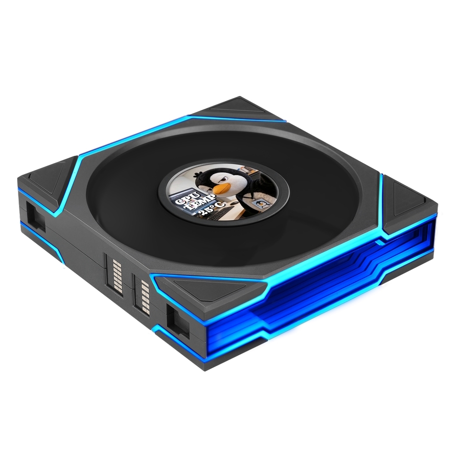 Вентилятор 12x12см Lian Li UNI FAN TL LCD FLEX 120 Black G9F.12TLLCD1F1B.R0