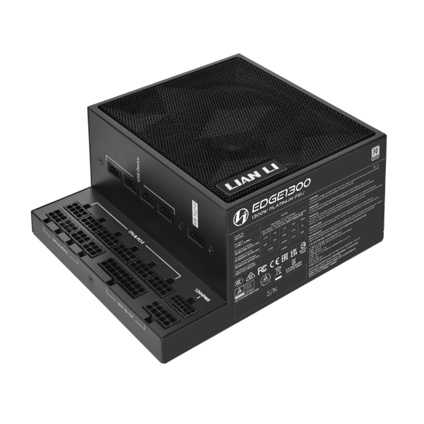 Блок питания 1300Вт, Lian Li EDGE1300 G9P.EG1300.BE00, 80 Plus Platinum, APFC, ATX
