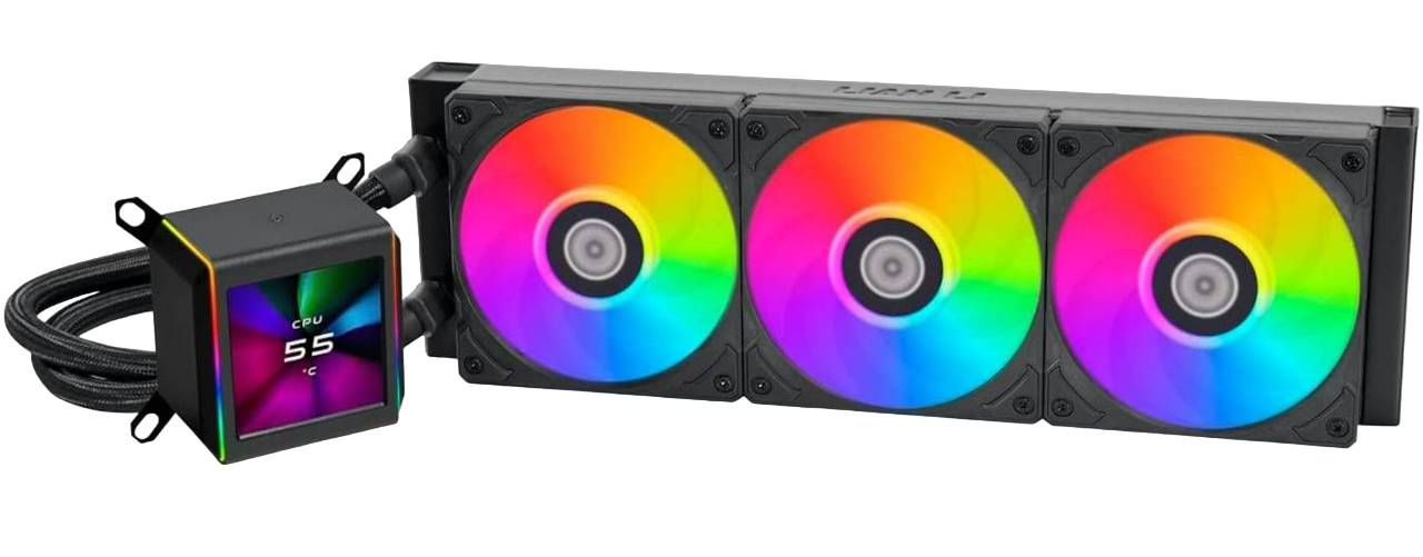 Жидкостное охлаждение Lian Li Galahad II LCD 360 Black G89.GA2ALCD36B.R0 (LGA1700 Ready)