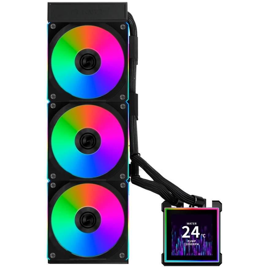 Жидкостное охлаждение Lian Li HydroShift II LCD-S 360CL Black G89.GHS2LCDS36CB.R0 (LGA1700 Ready)