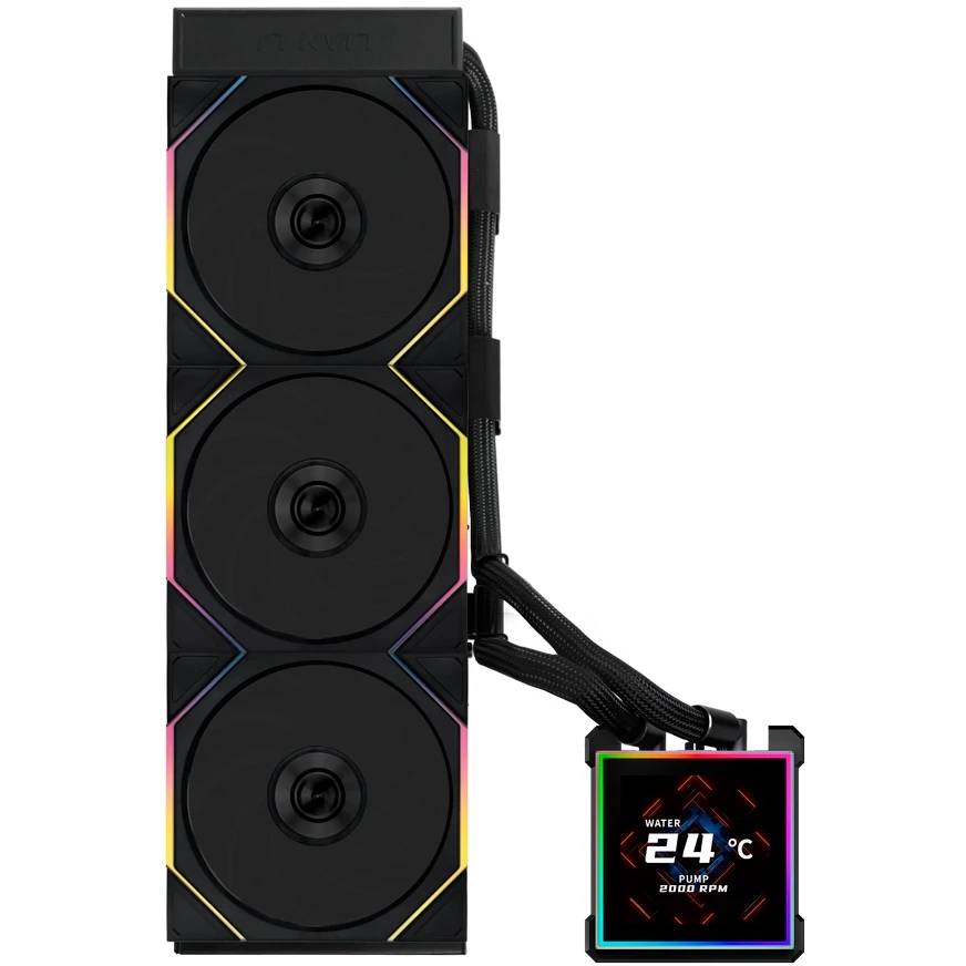 Жидкостное охлаждение Lian Li HydroShift II LCD-S 360TL Black G89.GHS2LCDS36TB.R0 (LGA1700 Ready)