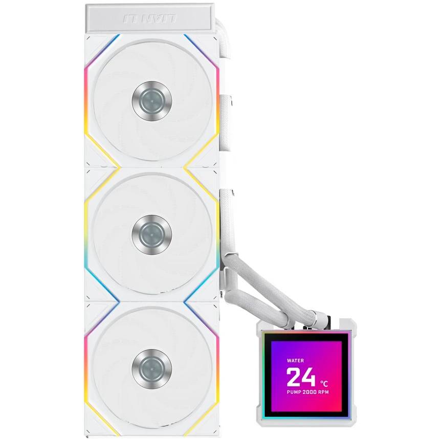 Жидкостное охлаждение Lian Li HydroShift II LCD-S 360TL White G89.GHS2LCDS36TW.R0 (LGA1700 Ready)