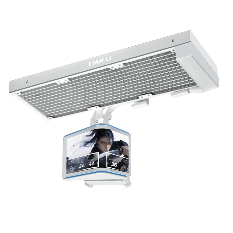 Жидкостное охлаждение Lian Li HydroShift II OLED Curved 360Fanless White G89.GHS2OLDC36NW.R0 (LGA1700 Ready) (Без вентиляторов в комплекте!)