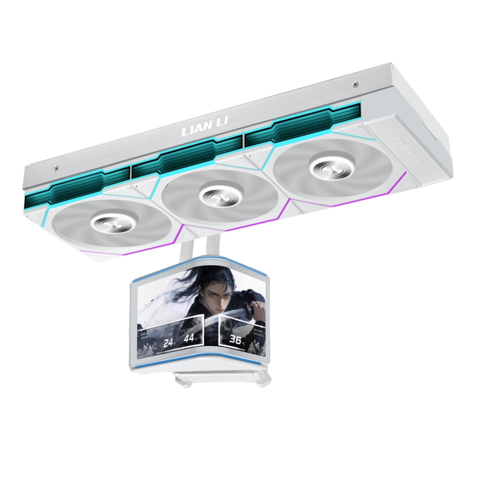 Жидкостное охлаждение Lian Li HydroShift II OLED Curved 360TL White G89.GHS2OLDC36TW.R0 (LGA1700 Ready)