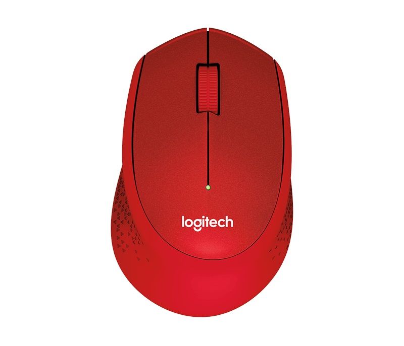 Мышь Logitech M330 Silent Plus, USB, красный, 910-004911