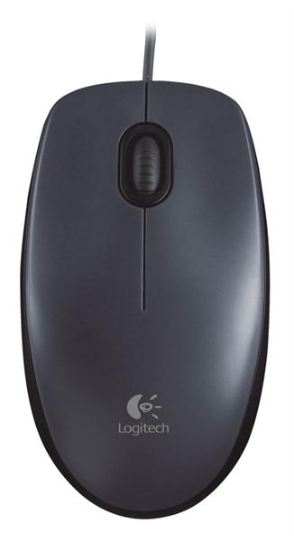 Мышь Logitech M90, USB, серый, 910-001794