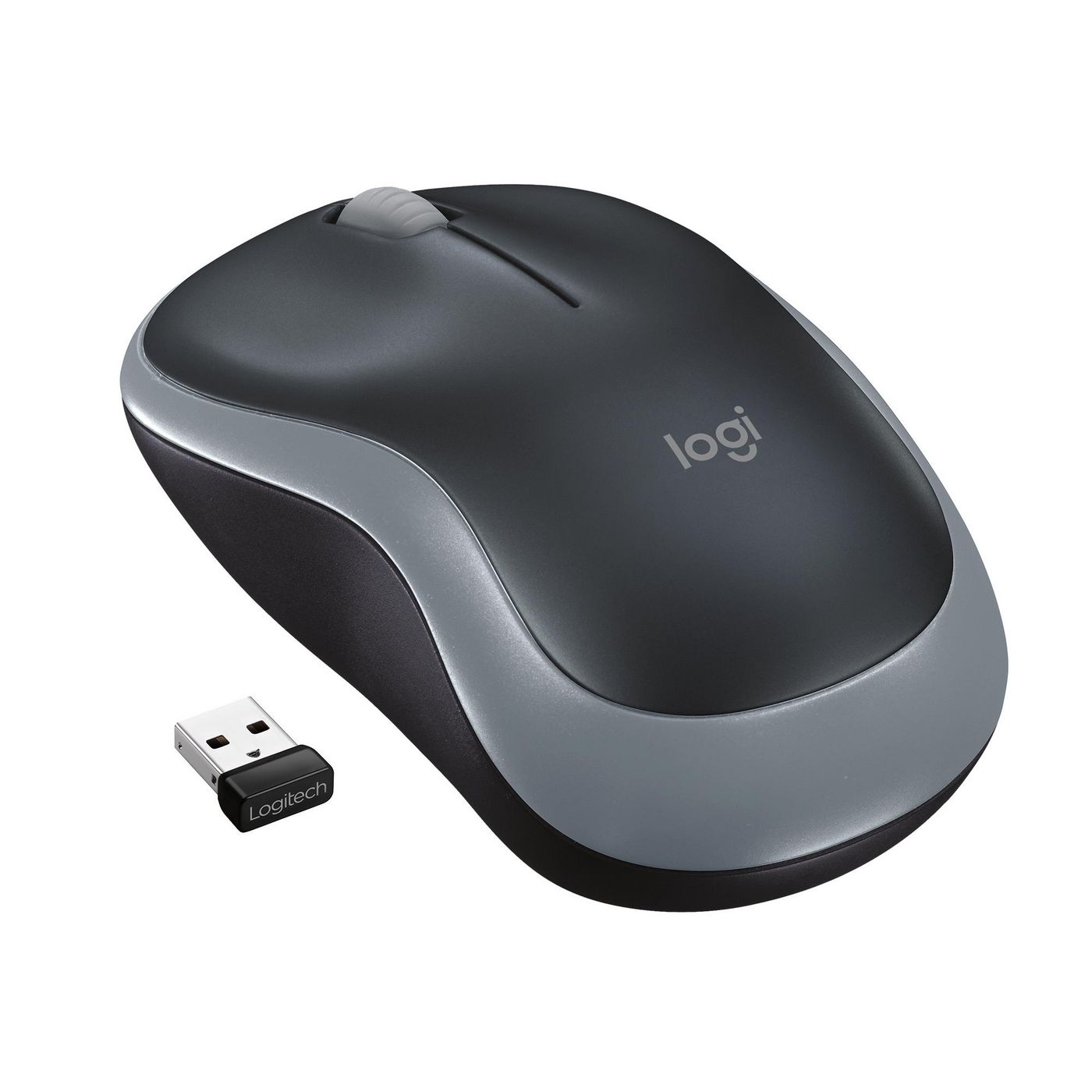 Мышь Logitech Wireless M185, USB, серый, 910-002235