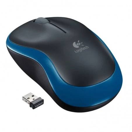 Мышь Logitech Wireless M185, USB, синий, 910-002236