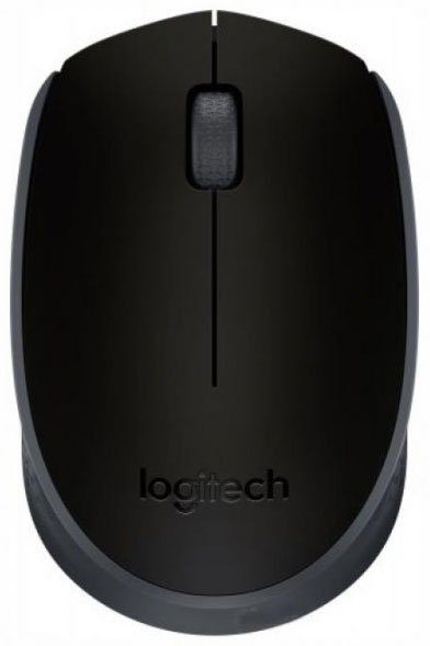 Мышь Logitech Wireless M171, черный-серый, 910-004643