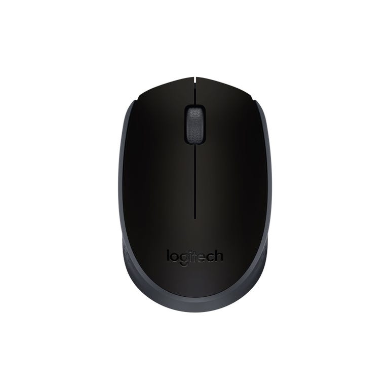 Мышь Logitech Wireless M170, USB, черный/темно-серый, 910-004658