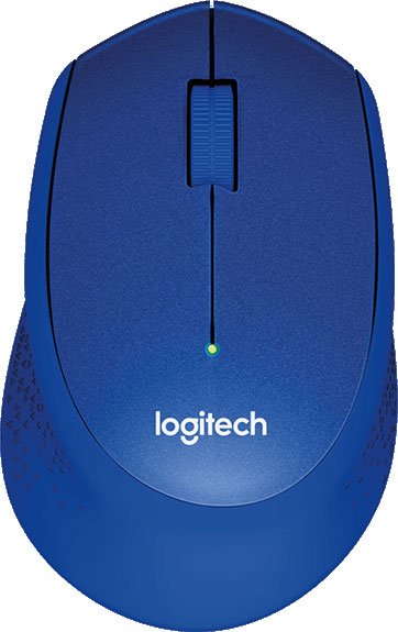 Мышь Logitech M330 Silent Plus, USB, синий, 910-004925