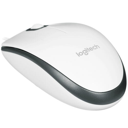 Мышь Logitech M100R, USB, белый 910-005007