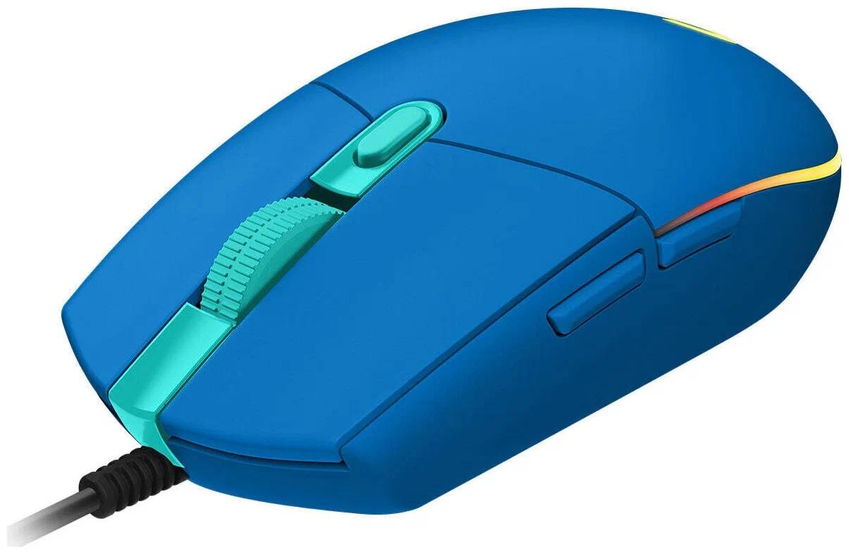 Мышь Logitech G203 Lightsync синий 910-005798