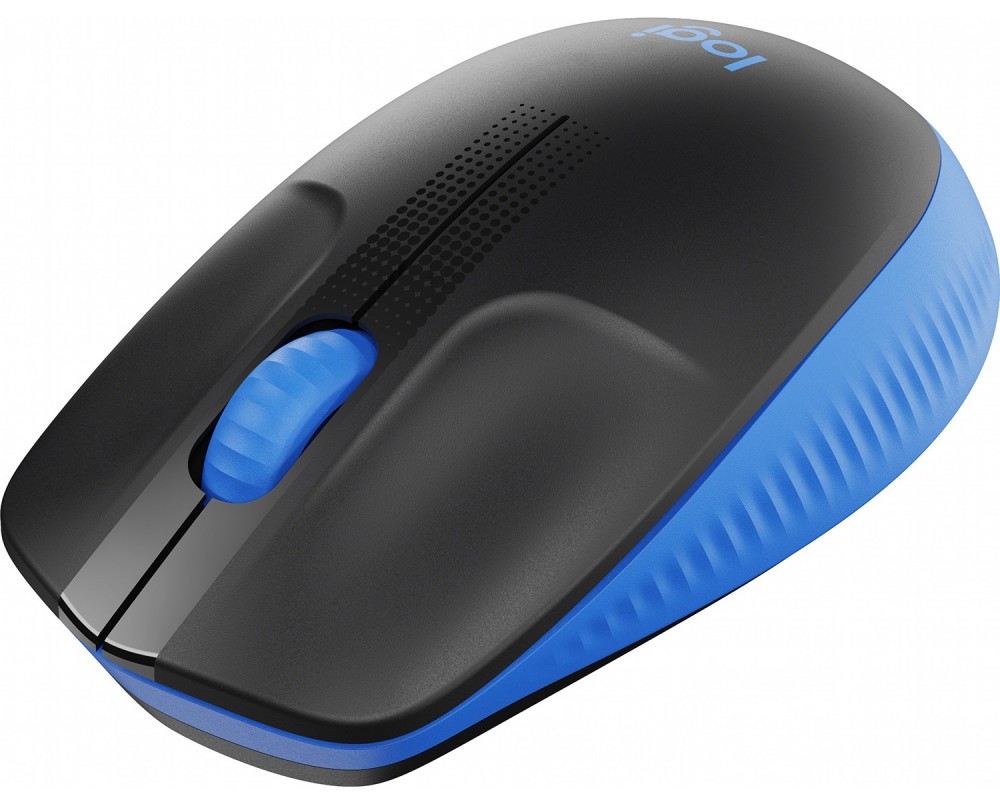 Мышь Logitech M190 черный/синий, USB, 910-005907