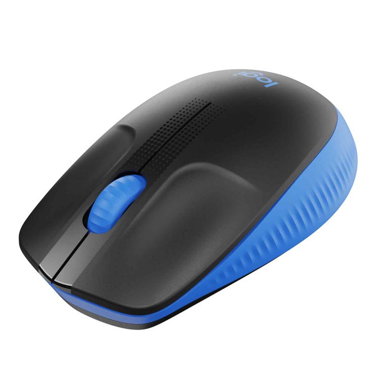 Мышь Logitech M190 черный/синий, USB, 910-005914
