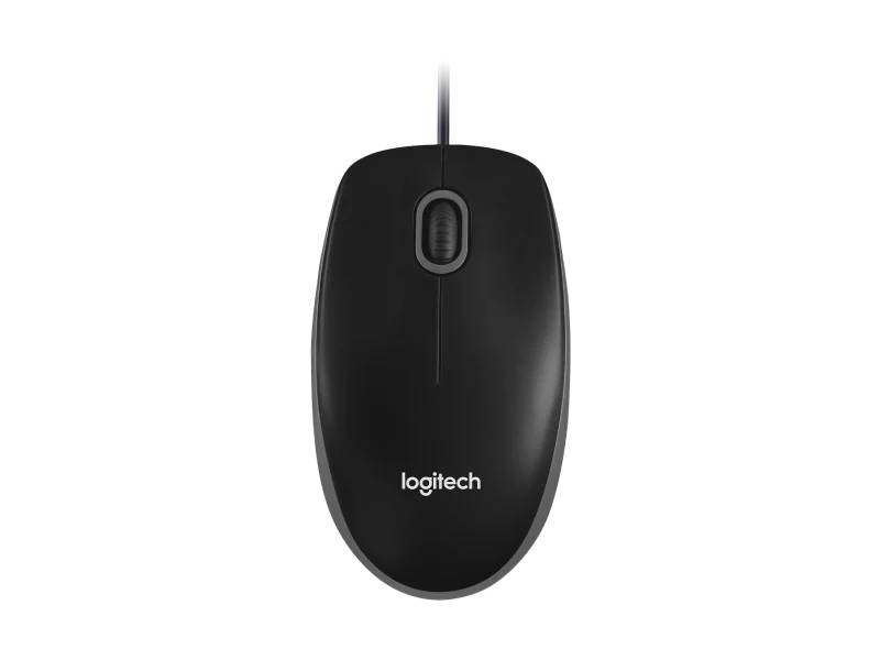 Мышь Logitech B100, USB, черный, 910-006605