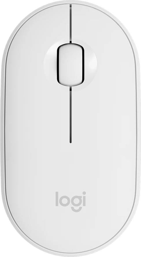 Мышь Logitech Pebble M350S Wireless, белый, 910-007013
