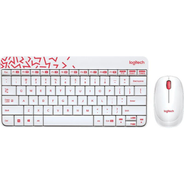 Набор Logitech Wireless Desktop MK240 Nano, USB, белый, 920-008160