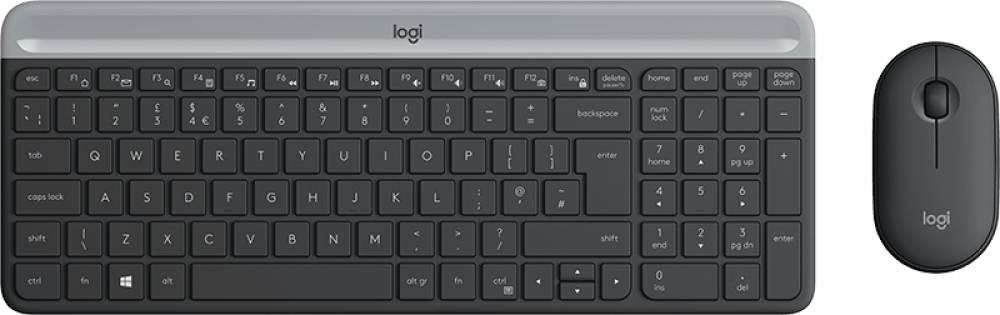 Набор Logitech MK470 Slim Wireless Combo Graphite (920-009206)
