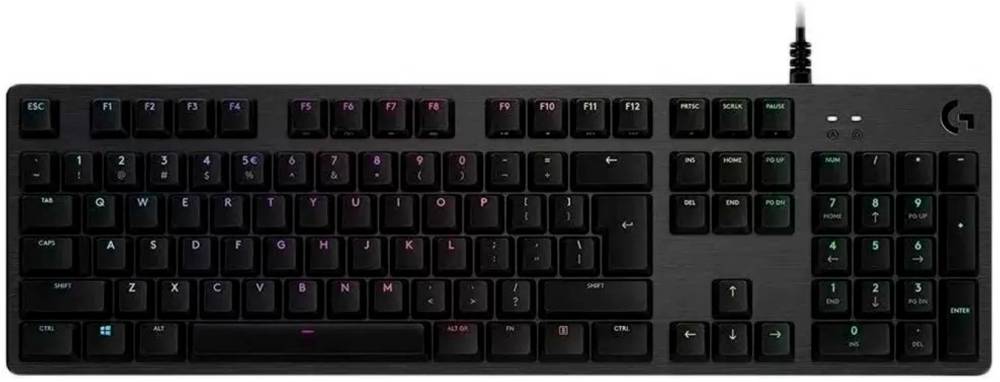 Клавиатура Logitech G512 Red Linear, USB, черный (920-009374)