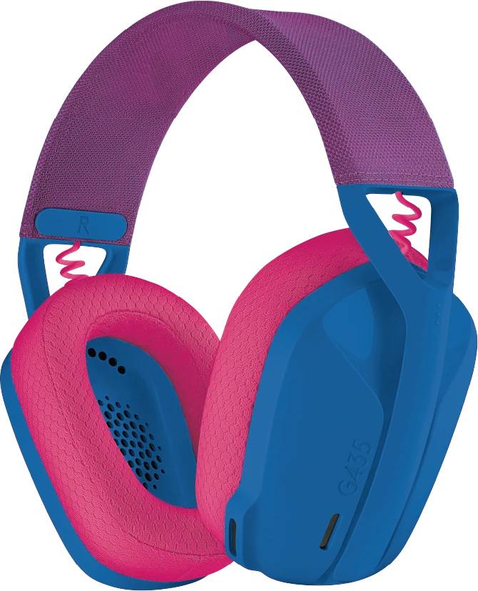 Гарнитура Logitech G435 Lightspeed, синий/розовый 981-001062