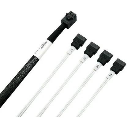 Кабель SFF-8643 - 4xSATA, 0.8м, LR-Link (LRSF43ST8P-0.8M)