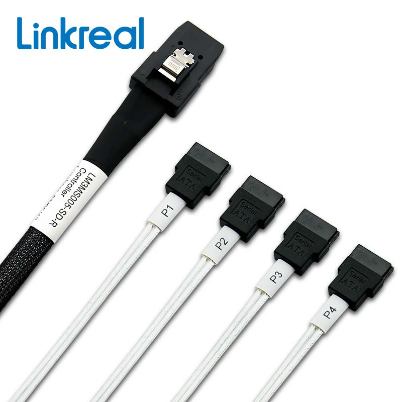 Кабель LR-Link LRSF87ST-0.8M, SFF-8087 - 4xSATA