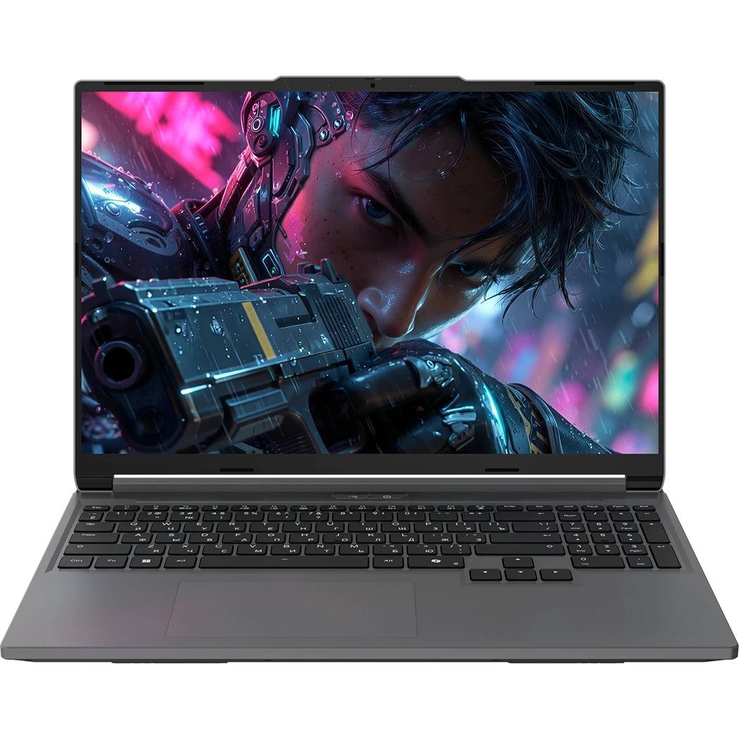 Ноутбук Maibenben X16C-R72556 (0F44HG4E10), 16" IPS, Ryzen 7 H255/ 16Gb/ 512SSD/ RTX 5060 8Gb/ W11/ gray