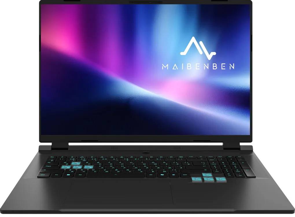 Ноутбук Maibenben X18A-R98957 (X18A-R989570R3RHB4E10), 16" IPS, Ryzen 9 8945HX/ 24Gb/ 1TBSSD/ RTX 5070 8Gb/ W11/ Black