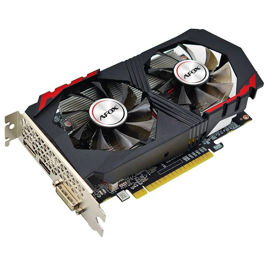 Видеокарта GeForce GTX 1050 Ti, 4Gb GDDR5 128bit, Afox AF1050TI-4096D5H2-V6, RTL