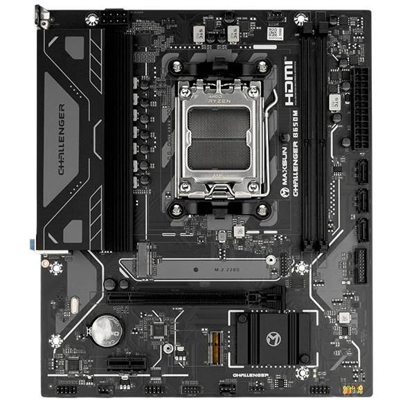 Материнская плата Maxsun MS-Challenger B650M V2, AM5, (DP, HDMI), 2xDDR V, mATX