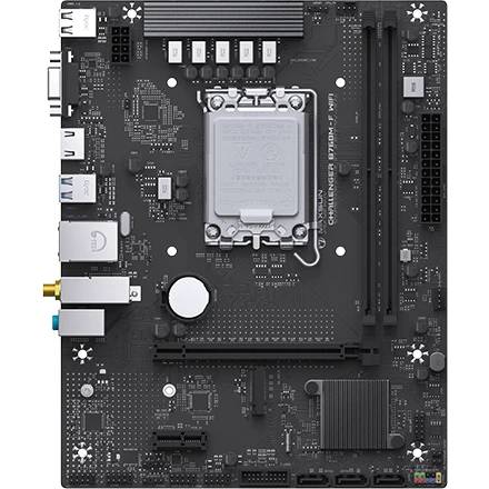 Материнская плата Maxsun MS-Challenger B760M-F WIFI, LGA1700, (VGA, HDMI), 2xDDR IV, mATX