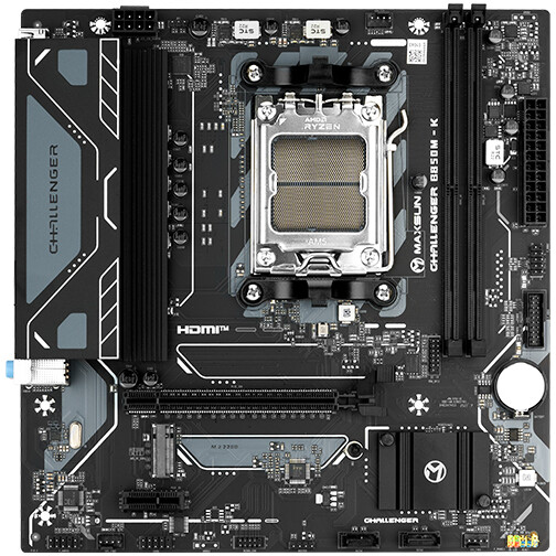 Материнская плата Maxsun MS-Challenger B850M-K, AM5, (HDMI), 2xDDR V, mATX