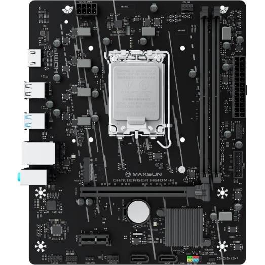 Материнская плата Maxsun MS-Challenger H610M-H V1, LGA1700, (HDMI), 2xDDR IV, mATX