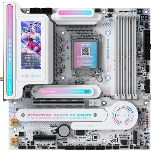 Материнская плата Maxsun iCraft B860M CROSS Pro, LGA1851, (DP, HDMI), 4xDDR V, mATX