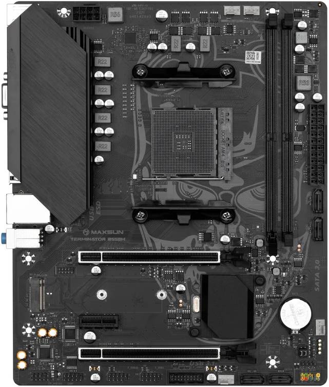 Материнская плата Maxsun MS-Terminator B550M, AM4, (VGA, HDMI), 2xDDR IV, mATX, OEM