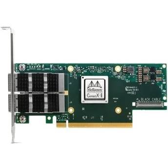 Сетевая карта Mellanox MCX653106A-ECAT, 2xQSFP56 100GBps, PCI-Ex16