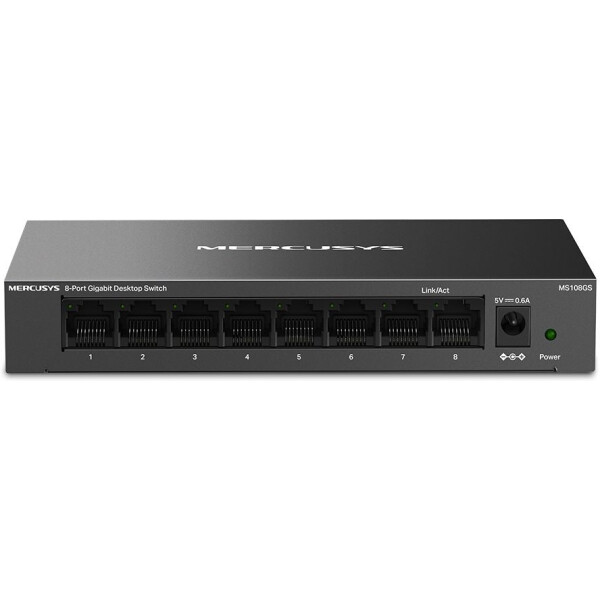 Коммутатор Mercusys MS108GS, 8xLAN 1Gbps