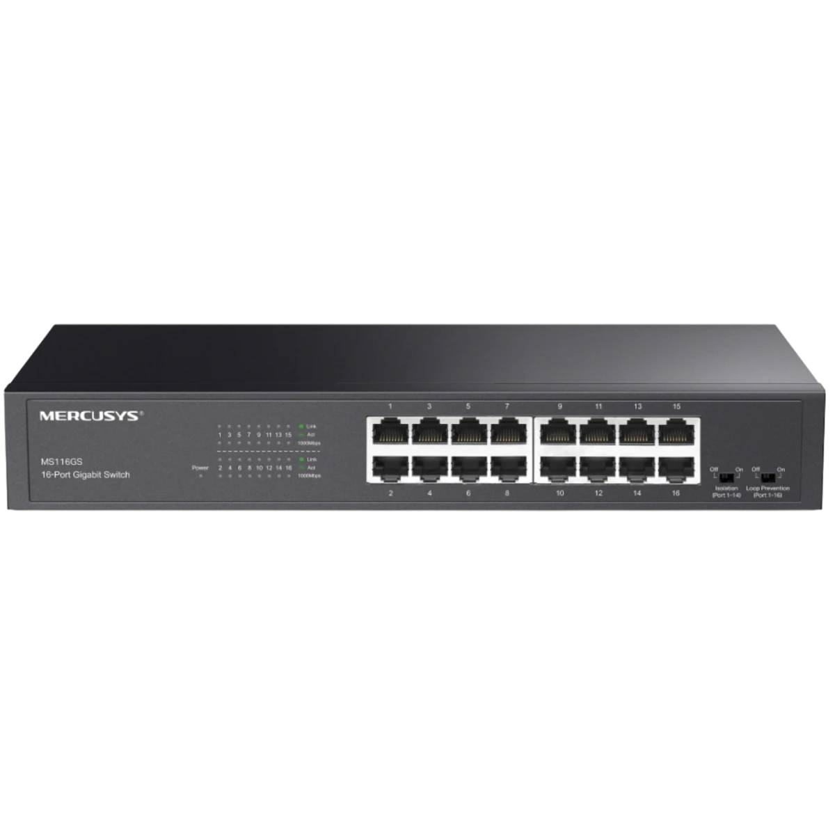 Коммутатор Mercusys MS116GS, 16xLAN 1Gbps