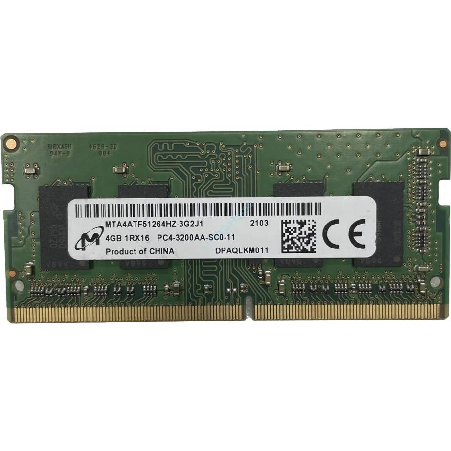 Оперативная память для ноутбука 4Gb Micron MTA4ATF51264HZ-3G2J1, SODIMM DDR IV, PC-25600, 3200MHz