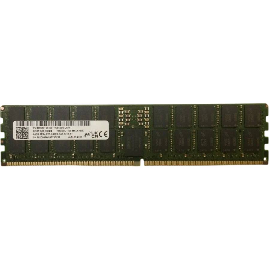 Серверная оперативная память 64Gb Crucial MTC40F2046S1RC56BD2, DDR V, PC-44800, 5600MHz, ECC Reg