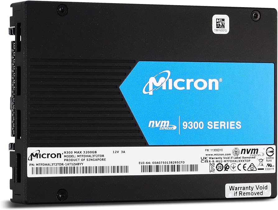 3.2Tb SSD Micron 9300 MTFDHAL3T2TDR-1AT1ZABYY, 2.5", (3500/3100), U.2