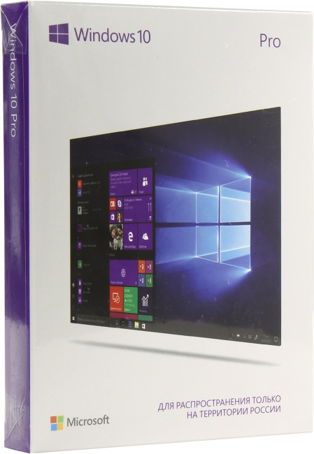 Microsoft Windows 10 Pro, 32/64-bit, Русская, USB, BOX (FQC-10150)