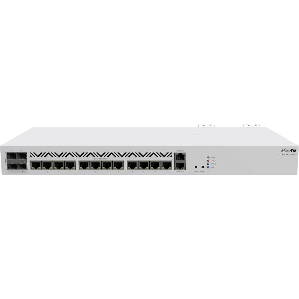Маршрутизатор MikroTik CCR2116-12G-4S+, 12xLAN 1Gbps, 4xSFP+