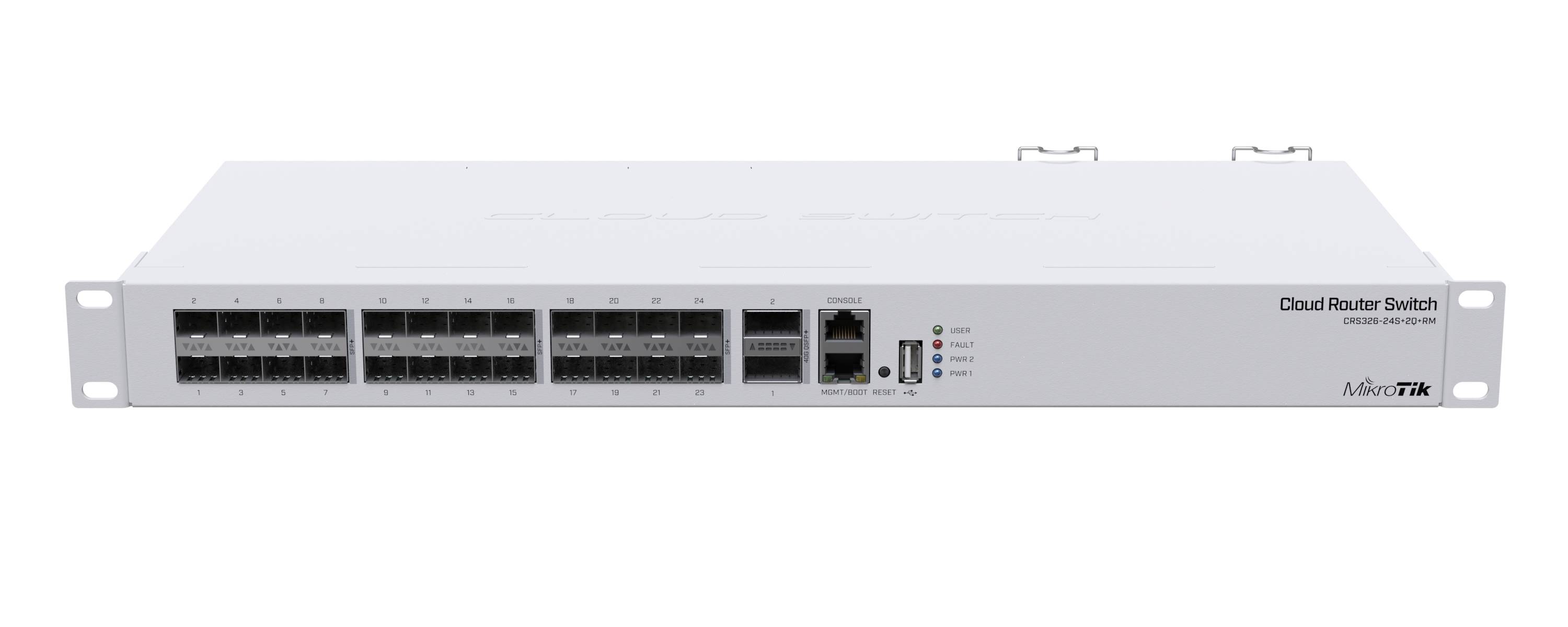 Коммутатор Mikrotik Cloud Router Switch CRS326-24S+2Q+RM, 24xSFP+, 2xQSFP+