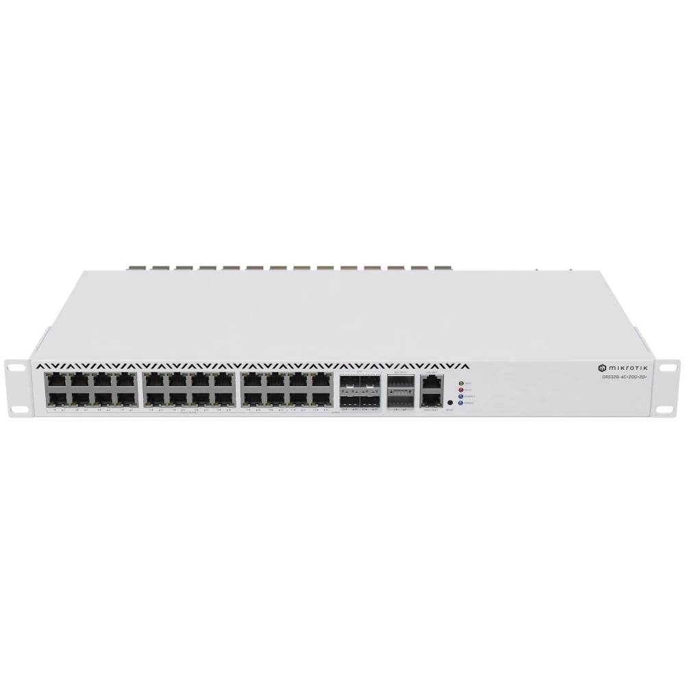 Коммутатор Mikrotik Cloud Router Switch CRS326-4C+20G+2Q+RM, 20xLAN 2.5Gbps, 2xQSFP+, 4xCombo