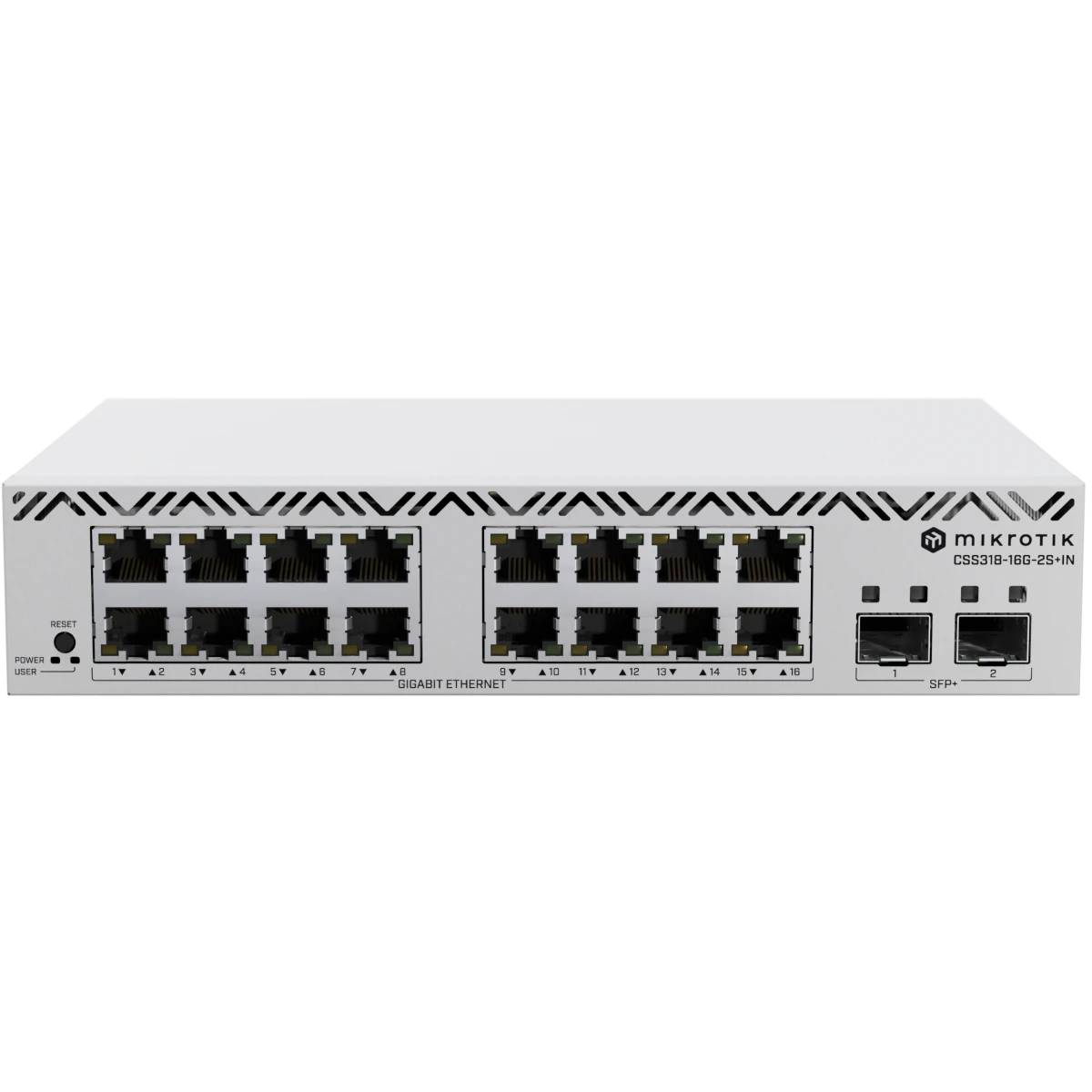 Коммутатор MikroTik CSS318-16G-2S+IN, 16xLAN 1Gbps, 2xSFP+